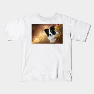 Border Collie Digital Painting Kids T-Shirt